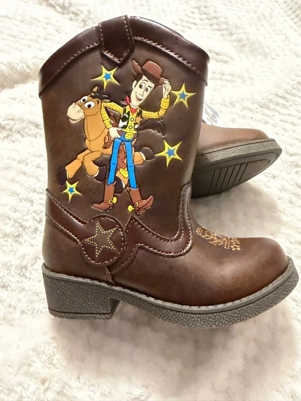 Toddler Boys Woody Toy Story Pull On Cowboy Boots retail $35